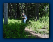 Russ eating huckleberries