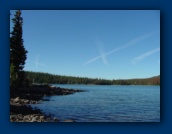 Skywriting over Olallie Lake