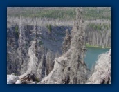 Rocky bluff at Dark Lake