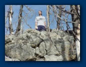 Larry above Lake Alice