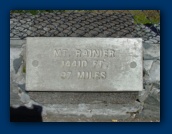 Viewpoint marker for
Mount Rainier