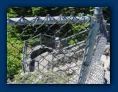 Staircase leading up
to the lookout