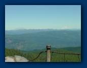 Mount St. Helens (left)
Mount Rainier (right)