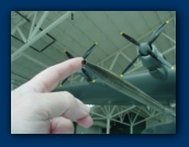 My finger touching the
SR-71 Blackbird nose tube