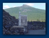 Black Crater behind
Dee Wright Observatory