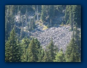 Rockspill above the lake