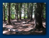 Nice campsite at
Shellrock Lake